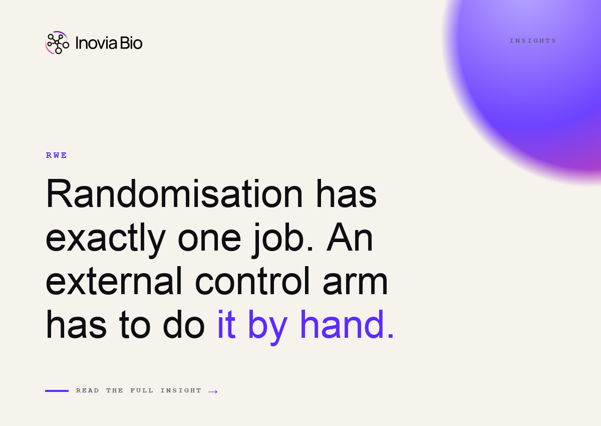 External control arm causal inference: the exchangeability, positivity and consistency conditions that stand in for randomisation