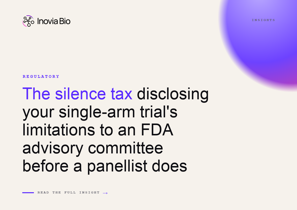 An FDA advisory committee reviewing a single-arm trial's external control arm limitations before an ODAC vote.